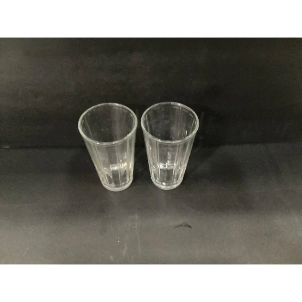 Libbey Tall Paneled Clear Highball Glass Tumbler 6